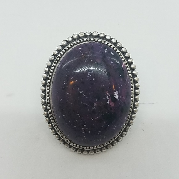 GASOLINE GLAMOUR Jewelry - Purple space dots cocktail ring sample GASOLINE GLAMOUR Jewelry - Purple space dots cocktail ring sample